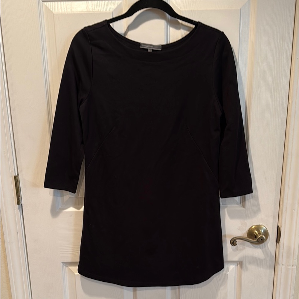 EMMA’S CLOSET Black Mini 3-Quarter Sleeve Dress